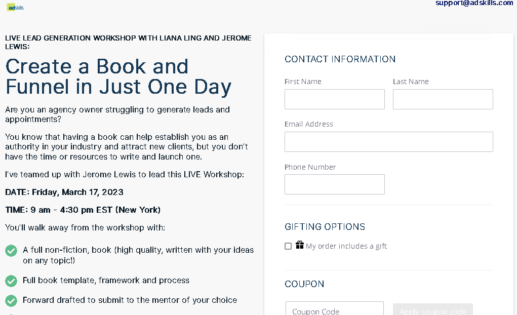 CHATGPT Book Lead Gen Funnel