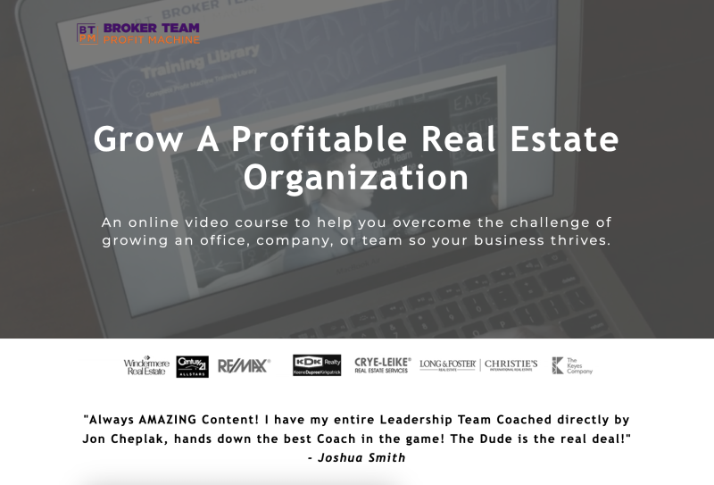 Jon Cheplak – Broker Team Profit Machine