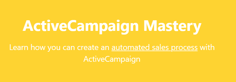 Max Van Collenburg – ActiveCampaign Mastery